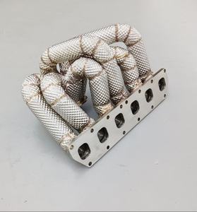 Nouvel arrivage <span class=keywords><strong>Hetu</strong></span> : Collecteur d'échappement turbo compatible VW Golf MK4 R32 (disponible avec bouclier thermique) - Product Image 2