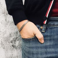 Bracelet chaîne en acier inoxydable 316L tendance Hip Hop, unisexe, pour hommes, OEM
