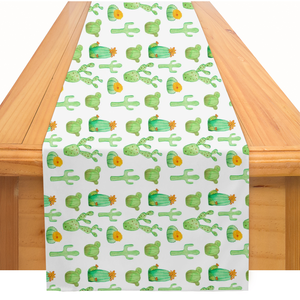 <strong>Custom</strong> Printing Wholesale Customization <strong>Table</strong> <strong>Runner</strong> Green Plants Printed <strong>Table</strong> <strong>Runner</strong> for Home Decoration Woven 100% Polyester - Product Image 6
