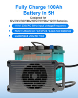 Chargeur de batterie LNLEE 60V 12A pour moto électrique avec activation OV, pour moto tout-terrain électrique, efficacité résonnante LLC