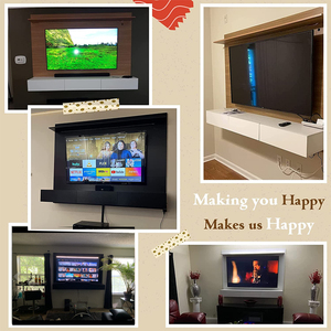 Meuble mural de divertissement autoportant, meuble TV LED flottant, meuble <span class=keywords><strong>moderne</strong></span>, tables de <span class=keywords><strong>télévision</strong></span> - Product Image 4