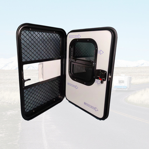Accesorio Camper Pequeño para Exteriores con Ventanas de Lágrima de Deslizamiento Vertical para Remolque Kit de Instalación Completo Incluido - Product Image 1