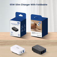 Chargeur mural rapide Tommox pliable avec prise UE 65W PD, chargeur rapide pour téléphone portable GaN Type-C USB-C, vente en gros, chargeur USB-C 20W 30W