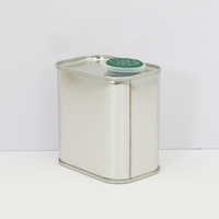 Boîtes en étain carrées vides personnalisées, boîtes en métal pour huile, boîtes en étain pour huile d'olive avec bouchons en plastique pour l'emballage d'huile d'olive et d'huile d'arachide