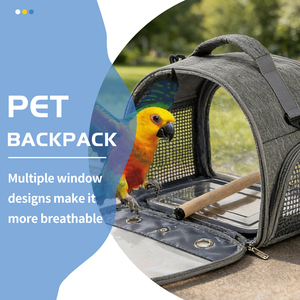 Konforlu Küçük Ayarlanabilir Kuş Taşıma Çantası Katlanabilir Taşınabilir Nefes Alabilen Yeni Sıcak Taşınabilir Katlanabilir Kuş Kafesi Oxford - Product Image 2