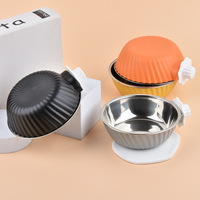 Gamelle suspendue en acier inoxydable en spirale personnalisable, double usage, anti-renversement, pour chats et chiens – Vente directe usine