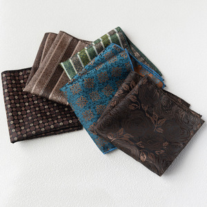 Mouchoir de poche jacquard rétro pour homme 23x23cm, motif élégant, accessoire d'affaires - Product Image 2