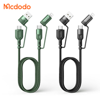 Mcdodo 60W 3/4 1 बहु चार्जर केबल में यूएसबी एक करने के लिए यूएसबी सी/प्रकाश प्रकार-सी के लिए सी/प्रकाश पीडी तेजी से चार्ज केबल के लिए सभी मोबाइल फोन