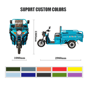Nouveau modèle de tricycle électrique à 3 roues bon marché <span class=keywords><strong>pour</strong></span> adultes présentoir de tricycle commercial de boîte de 1000W vélo électrique <span class=keywords><strong>pour</strong></span> adultes - Product Image 2