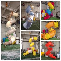 Toboggan en spirale de haute qualité pour aire de jeux extérieure, toboggan en plastique pour piscine, pour adultes et enfants