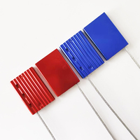 Sello de Seguridad Metálico Desechable ZL-S026, de Aluminio y Acero Galvanizado, con Cable de Alambre, de Alta Resistencia y Cierre Unidireccional