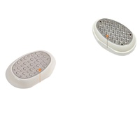 Suite de soins des pieds en acier inoxydable, 4 pièces, facile à utiliser, pour enlever les callosités, les peaux mortes, avec lime électrique pour les pieds.