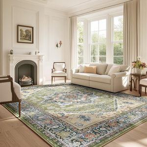 Kích Thước Lớn Chống Trượt Ba Tư Thảm Sofa Phòng Khách Đầu Giường Polyester Máy Có Thể Giặt Khu Vực Thảm Thảm Sàn - Product Image 6