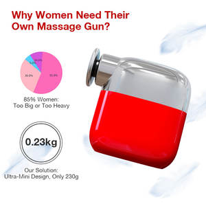 Q9556 Produits Tendance 2025 Meilleur Prix Pistolet de <span class=keywords><strong>Massage</strong></span> Livraison Rapide Thérapie Lumineuse LED Corps 4 Vitesses Têtes Interchangeables Sans Balais - Product Image 2