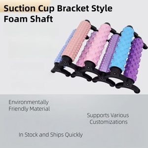 स्टैंड मॉडल सक्शन कप डिचेबल स्टील कोर फोम रोलर मांसपेशियों में विश्राम पेशेवर एवा बाहरी रिंग भेड़िया दांत छड़ी रोलर - Product Image 4