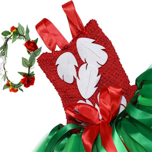 Vestido tutú de <span class=keywords><strong>elfo</strong></span> rojo y verde, Cosplay para <span class=keywords><strong>Navidad</strong></span> y cumpleaños, tul hinchado, disfraces de juego para niños - Product Image 5