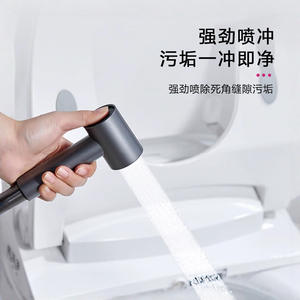 Juego de Accesorios para Inodoro Vimijia, Totalmente de Cobre, Color Gris Metálico, Grifo de Bidé Frío Individual, Portátil, para Baño, Balcón, Ducha, Uso Doméstico - Product Image 2