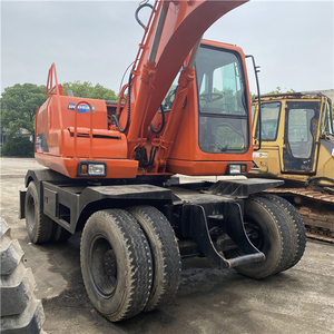Excavadora de ruedas Doosan de segunda mano a la venta, marca Doosan Dx150w DH150W, excavadora de 15 toneladas de segunda mano - Product Image 4