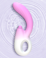 Vibrateur multifréquence 2 en 1 pour femmes, stimulation du point G et du point C, auto-défense, insertion télescopique, propulsion, jouet sexuel en silicone, USB