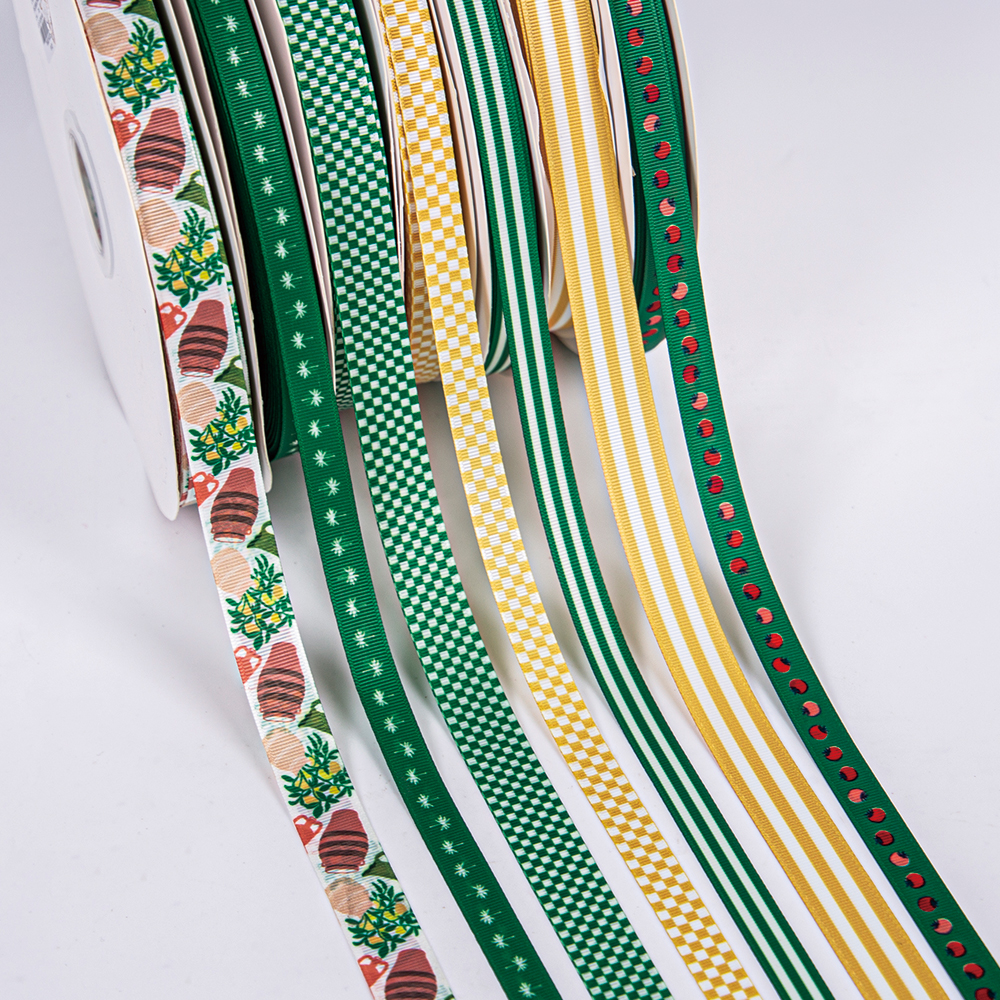 custom gift printed ribbons for gift wrap