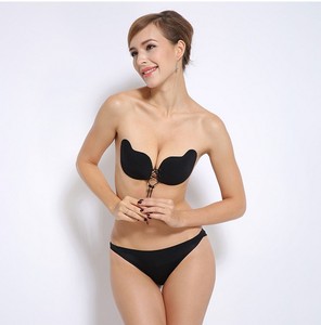Sexy mujer sin tirantes sin espalda sin costuras sujetador Invisible autoadhesivo Push-Up libre Stick en vestido de novia de silicona - Product Image 2