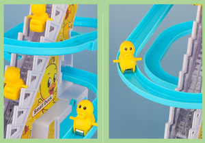 Juego de riel de luz musical para coche, escalador eléctrico pequeño, patos, escalones, escaleras, Juguetes - Product Image 5