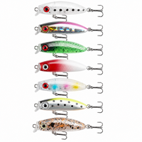 DUHNNUG 4.3cm 2.5g Leurre de pêche Micro Minnow en ABS, Mini Appât Artificiel Dur pour la Pêche au Bar, à la Truite, au Lucioperca, au Brochet en Lac et en Rivière