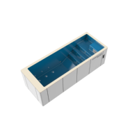 Piscine hors sol en fibre de verre de 20 pieds, écologique, résistante aux UV, pour aménagement paysager de complexe hôtelier, hôtel, loisirs, bien-être