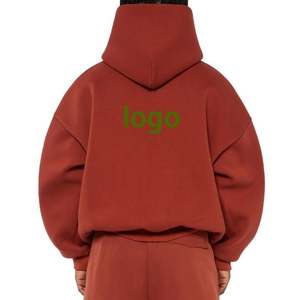 Venta al por mayor personalizado bordado logotipo hombre alta calidad Sudadera con capucha fabricación Puff estampado polar francés Terry Sudadera con capucha de gran tamaño para las mujeres - Product Image 6