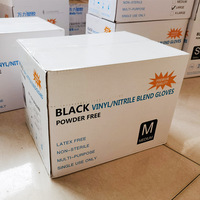 Gants de protection jetables en vinyle et nitrile épais de 4 mil, 1000 pièces par carton, pour le nettoyage domestique et la sécurité au travail