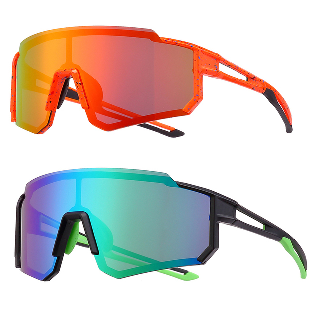 High Quality Outdoor Custom Mens Polarized Cycling Sunglasses with Anti-Scratch Lens UV Protection