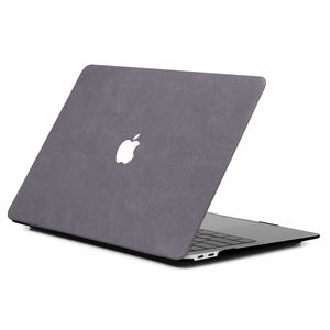 Étui rigide de protection durable <span class=keywords><strong>en</strong></span> cuir PU effet daim pour <span class=keywords><strong>MacBook</strong></span> Air/Pro 13/14/15 – Style moderne et professionnel pour PC portable + PU - Product Image 2