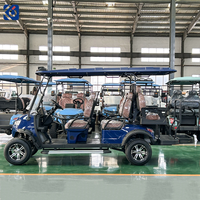Voiturette de golf électrique 6 places CAMP, 72 volts, moteur 5KW, certifiée CE, chariot utilitaire pour parcours de golf, hôtel, villa - Vente chaude