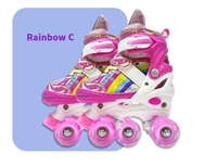 Patins à roulettes à 4 roues, patins à roulettes à double rangée, patins à roulettes en gros pour enfants