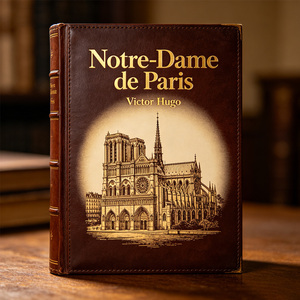 Libro Classico 'Notre Dame De Paris' in Pelle Premium con Copertina Rigida, Servizio di Stampa Personalizzata e Stampa a Caldo OEM Direttamente dalla Fabbrica - Product Image 1