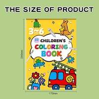 Livre de coloriage pour enfants de 3 à 6 ans, cahier d'activités artistiques avec dessins de lion, train et fruits, idéal pour la maternelle