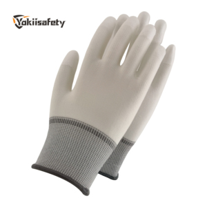 Wholesale White PU Fingertip Coated <strong>Gloves</strong> Nylon Knitted <strong>Top</strong> Fit <strong>Gloves</strong> PU Coated <strong>Gloves</strong> for General Purpose Work - Product Image 5