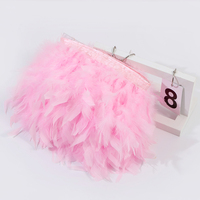 Frange en plumes de marabout et de dinde Chandelle, faite à la main, 10-15 cm, haute densité, moelleuse, pour costumes, robes, chaussures et fournitures de couture