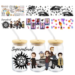 MIYA 006 สติกเกอร์กันน้ำแบบล้างทำความสะอาดได้ ลายการ์ตูนตามสั่ง ป้องกันรังสียูวี สำหรับติดแก้วและแก้วน้ำขนาด 16 ออนซ์ พร้อมกดติด - Product Image 6