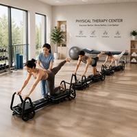 Peralatan Pilates & Yoga Mega Reformer Profesional Inovatif Berbahan Aluminium, Tahan Lama, Megaformer, Dapat Disesuaikan, Anti-Selip