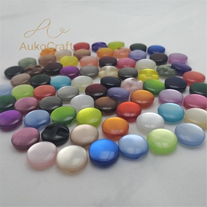 Boutons de <span class=keywords><strong>couture</strong></span> fantaisie nacrés pour Cheongsam DIY, boutons invisibles en résine pour vêtements, boutons en verre transparent pour manteau - Product Image 3