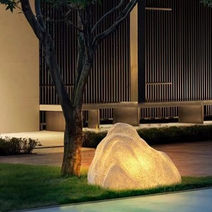 Pierres lumineuses décoratives pour allée de jardin, alimentées par énergie solaire, <span class=keywords><strong>LED</strong></span>, LIGHTOPS, ornement nocturne, galets pour décoration de jardin extérieur - Product Image 1