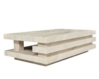 Meilleure table basse moderne en marbre naturel, meubles de salon, facile à nettoyer