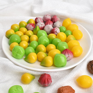 Mini <span class=keywords><strong>fruits</strong></span> et légumes en mousse artificielle pour la maison, la cuisine, la décoration de mariage, simulation de petits légumes, 20 pièces - Product Image 2