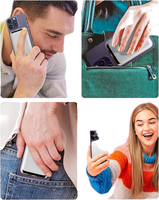Étui de Téléphone en Cuir Magnétique avec Portefeuille, Porte-Cartes et Porte-Monnaie