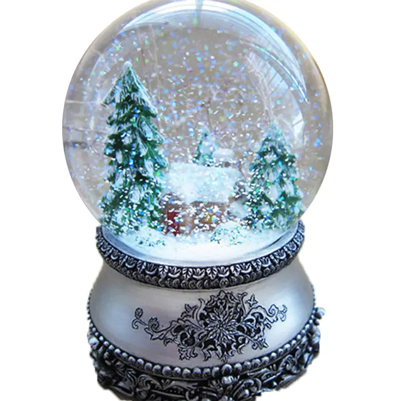 Bola Salju Kaca Hadiah Pernikahan Lucu Kustom Murah, Kubah Globe Salju Polyresin untuk Hadiah Souvenir