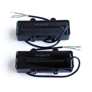 Pastilla para Bajo <span class=keywords><strong>Jazz</strong></span> de 5 Cuerdas, Imán de Alnico (Cubierta Abierta/Cerrada) - Cartón de Acero Japonés, Cable Plateado para Bajo JB - Product Image 4