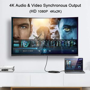 Cáp <span class=keywords><strong>Mini</strong></span> <span class=keywords><strong>Displayport</strong></span> Sang HDMI 6ft, QGeeM 4K <span class=keywords><strong>X</strong></span> 2K @ 30Hz <span class=keywords><strong>Mini</strong></span> DP (Thunderbolt) Sang Cáp HDMI Với Mạ Vàng Tương Thích Với MacBoo - Product Image 3