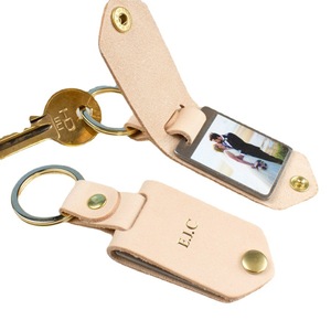 Father's Day <b>Leather</b> Gift <b>Keychain</b> Photo Holder Couple <b>Keychain</b>, Logo Printable - Product Image 5