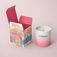 Boîte en papier personnalisée pour bougies parfumées, impression d'emballage, prix d'usine bon marché, conception pour les petites entreprises